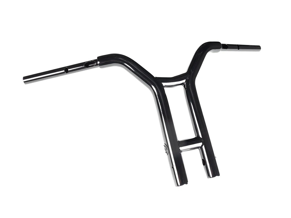 Factory 47 Cycles F47-HB6005014B 14" x 1-1/2" Factory Racing Straight T-Bar Handlebar Gloss Black for Harley-Davidson CVO Road Glide 23-Up/Road Glide 24-Up
