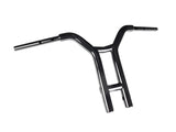 Factory 47 Cycles F47-HB6005014B 14" x 1-1/2" Factory Racing Straight T-Bar Handlebar Gloss Black for Harley-Davidson CVO Road Glide 23-Up/Road Glide 24-Up