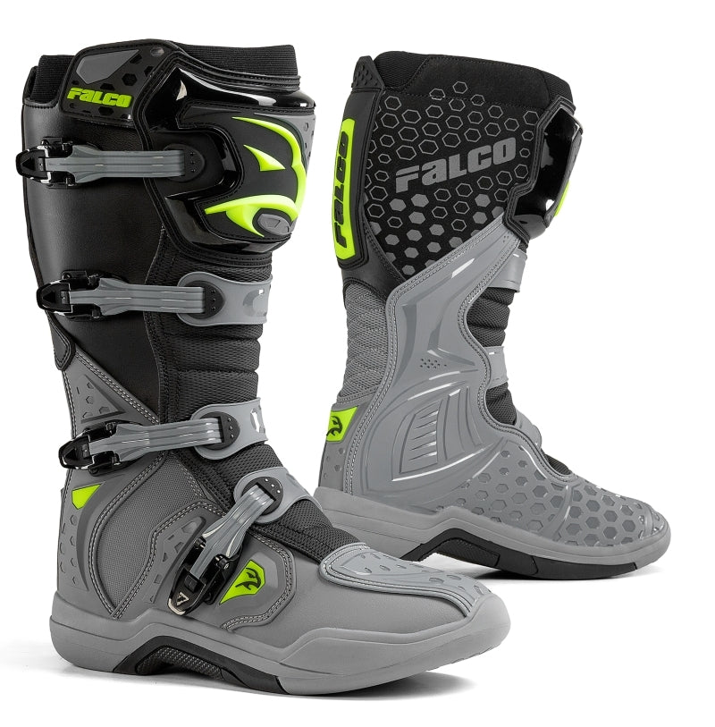 Falco Level 2 Grey/Fluro Yellow Boots