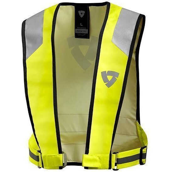 REV'IT! Connector Hi-Viz Neon Yellow Vest [Size:LG] [INTERNAL]