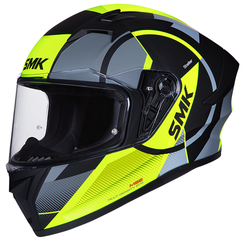 SMK Stellar Faro MA266 Matte Black/Grey Helmet