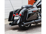 Firebrand FB-10-1054 Monarch 4.5" Slip-On Mufflers Black w/Black End Caps for Touring 17-Up