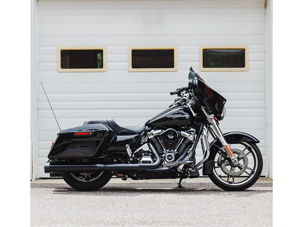 Firebrand FB-10-1054 Monarch 4.5" Slip-On Mufflers Black w/Black End Caps for Touring 17-Up