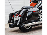 Firebrand FB-10-1055 Monarch 4.5" Slip-On Mufflers Chrome w/Black End Caps for Touring 17-Up