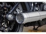 Firebrand FB-10-1065 Grand Prix 2-1 Exhaust Stainless Steel w/Black End Cap for Softail 18-Up Models Non-240 Rear Tyre