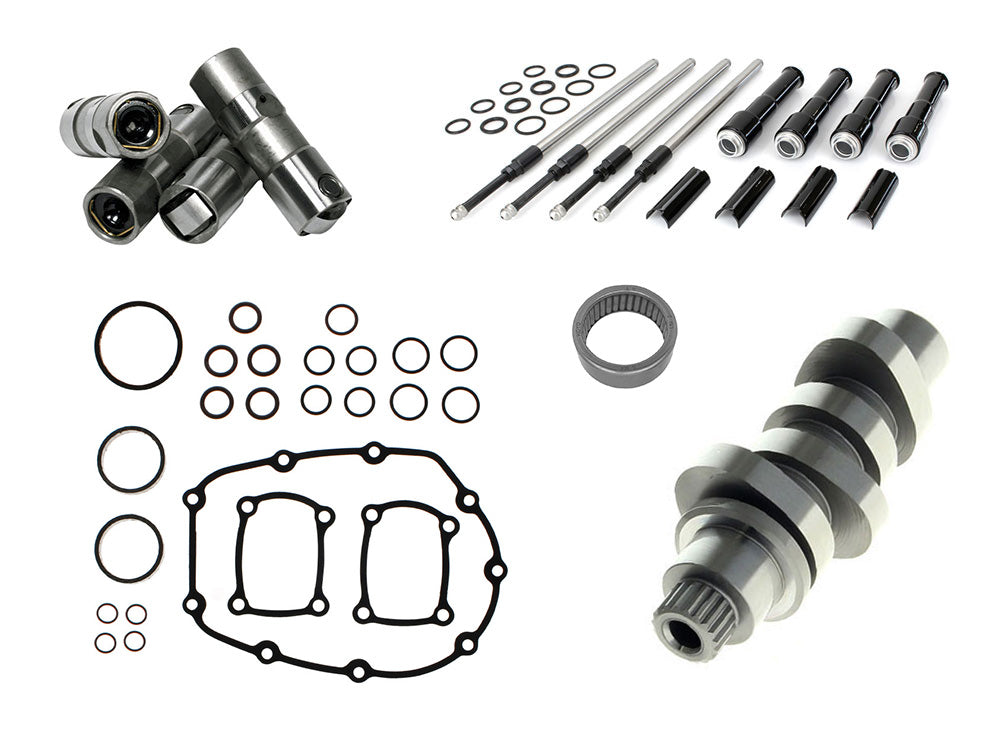 Feuling FE-1354-KIT-BLK Feuling 487 Performance Cam Kit w/Black Pushrods for Harley-Davidson Softail 18-24/Touring 17-23 Models