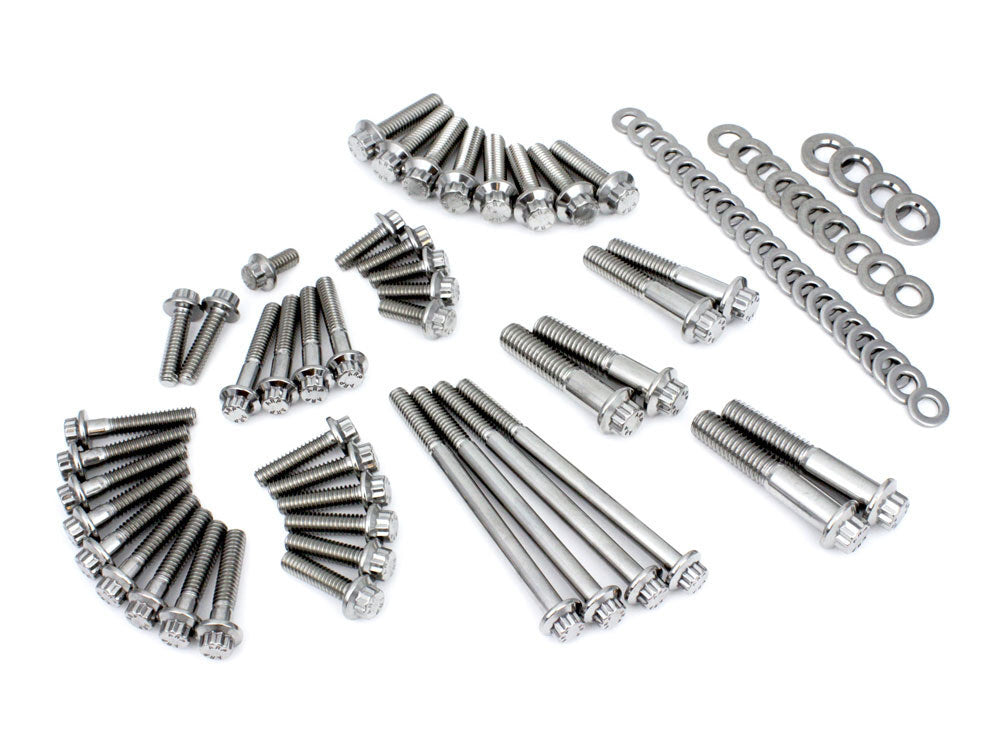 Feuling FE-3028 ARP 12 Point Primary & Transmission Fastener Show Bike Kit for Softail 18-Up