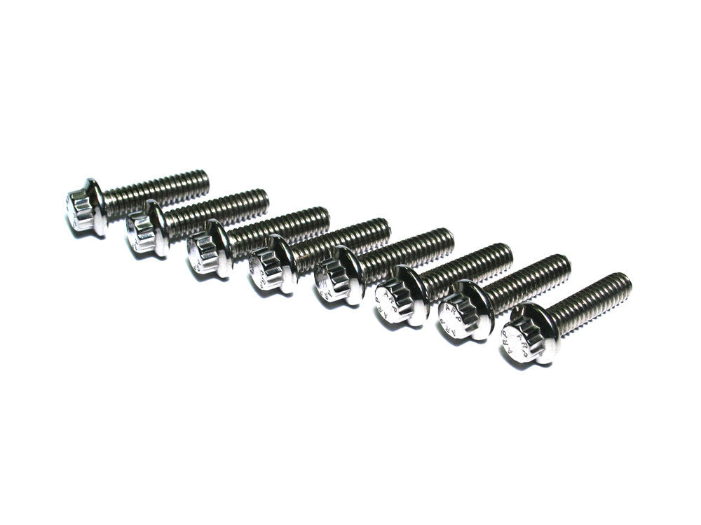 Feuling FE-3033 ARP 12 Point Tappet Cover Bolts Stainless Steel for Twin Cam 99-17