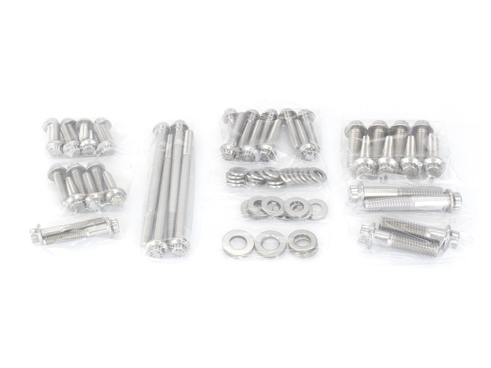 Feuling FE-3053 ARP 12 Point Primary & Transmission Fastener Show Bike Kit for Touring 17-Up