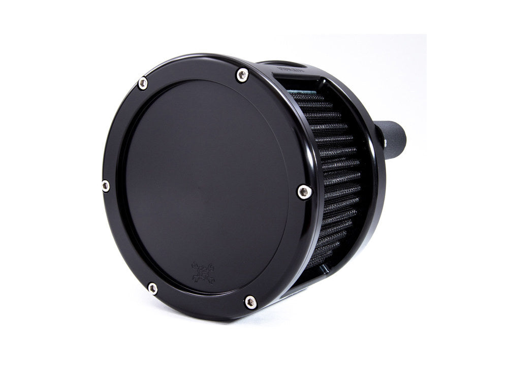 Feuling FE-5523 BA Race Series Air Cleaner Kit Black w/Solid Cover for Softail 18-Up w/Mid Mount Controls