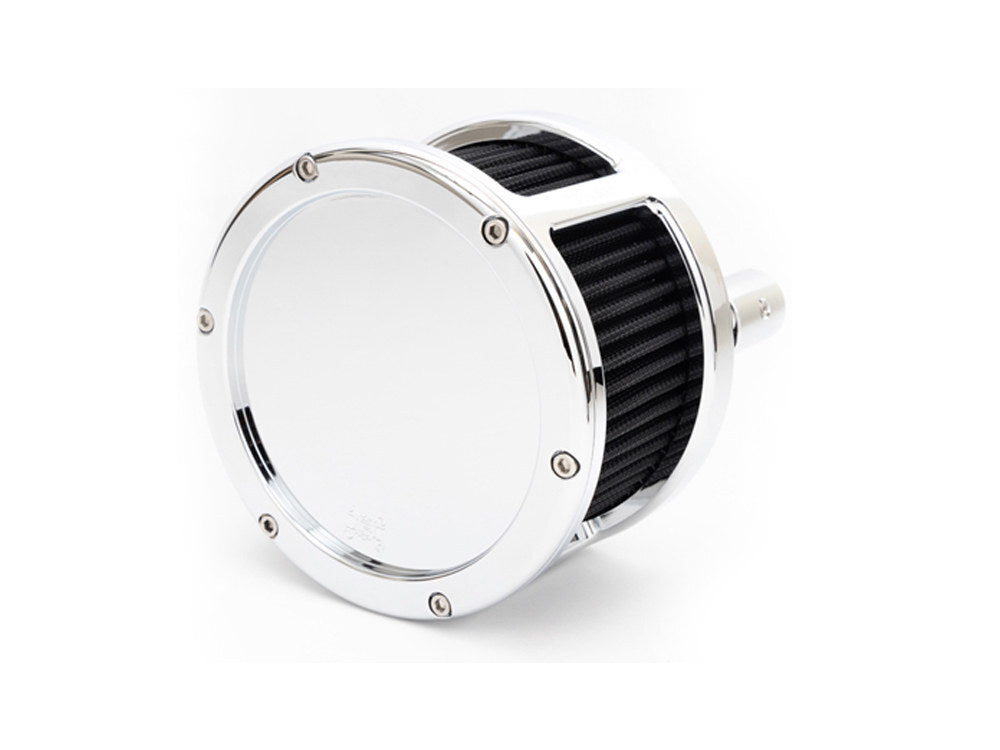 Feuling FE-5527 BA Race Series Air Cleaner Kit Chrome w/Solid Cover for Softail 18-Up w/Mid Mount Controls