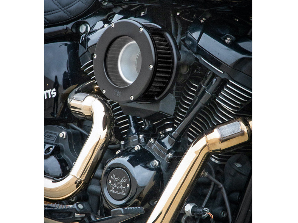 Feuling FE-5534 BA Air Cleaner Kit Black w/Clear Cover for Milwaukee-Eight Touring 17-Up/Softail 18-Up