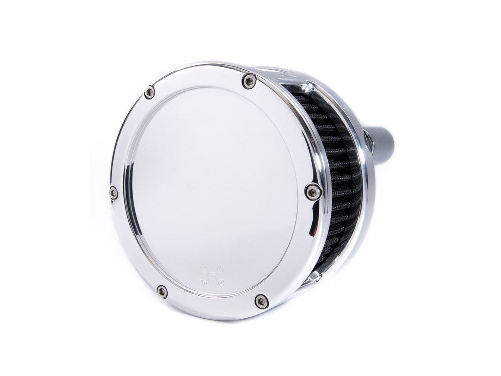 Feuling FE-5537 BA Air Cleaner Kit Chrome w/Solid Cover for Milwaukee-Eight Touring 17-Up/Softail 18-Up