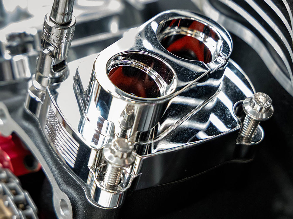 Feuling FE-9195 Lifter Block Cover Set Chrome for Harley-Davidson Milwaukee-Eight 17-Up