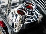 Feuling FE-9195 Lifter Block Cover Set Chrome for Harley-Davidson Milwaukee-Eight 17-Up