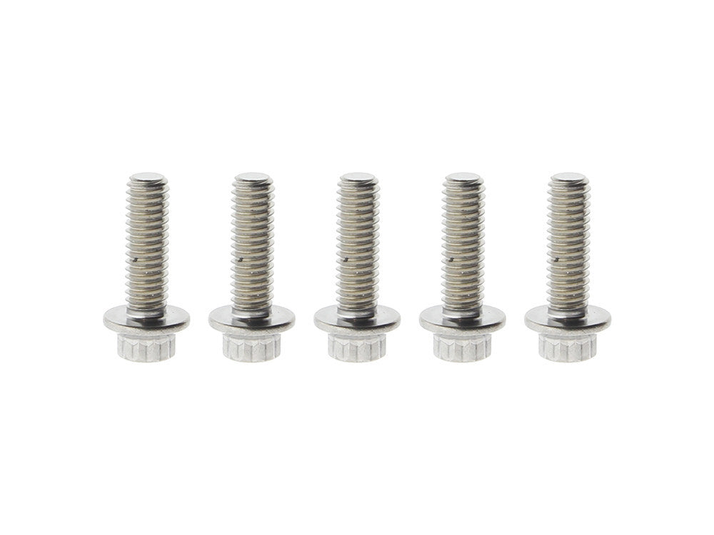 Feuling FE-ARP201 Front Disc Bolts Stainless 12 Point ARP 5/16"-18 x 1.0" for most H-D 84-Up Models (5 Pack)