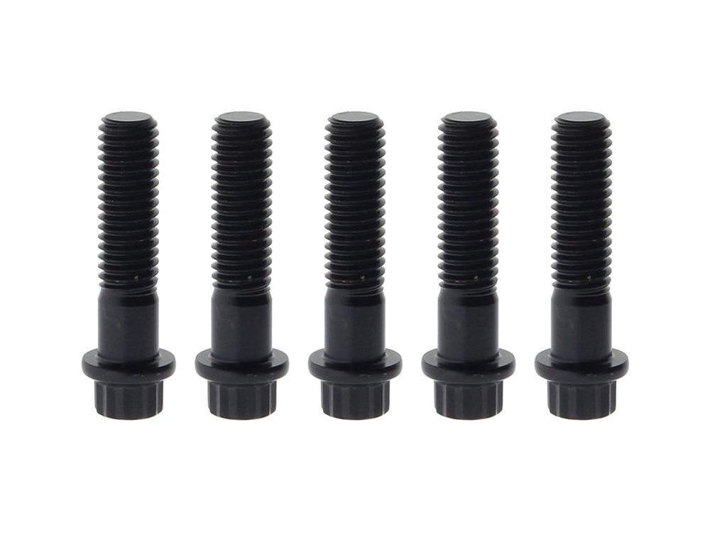 Feuling FE-ARP205 Rear Pulley Bolts Black 12 Point ARP 7/16"-14 x 1.75" (5 Pack)