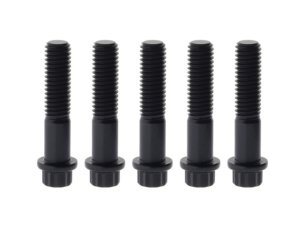 Feuling FE-ARP206 Rear Pulley Bolts Black 12 Point ARP 7/16"-14 x 2.00" (5 Pack)