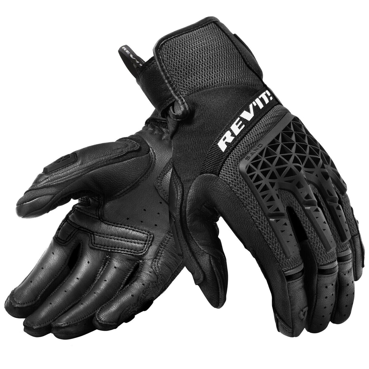 REV'IT! Sand 4 Black Gloves [Size:XL] [INTERNAL]