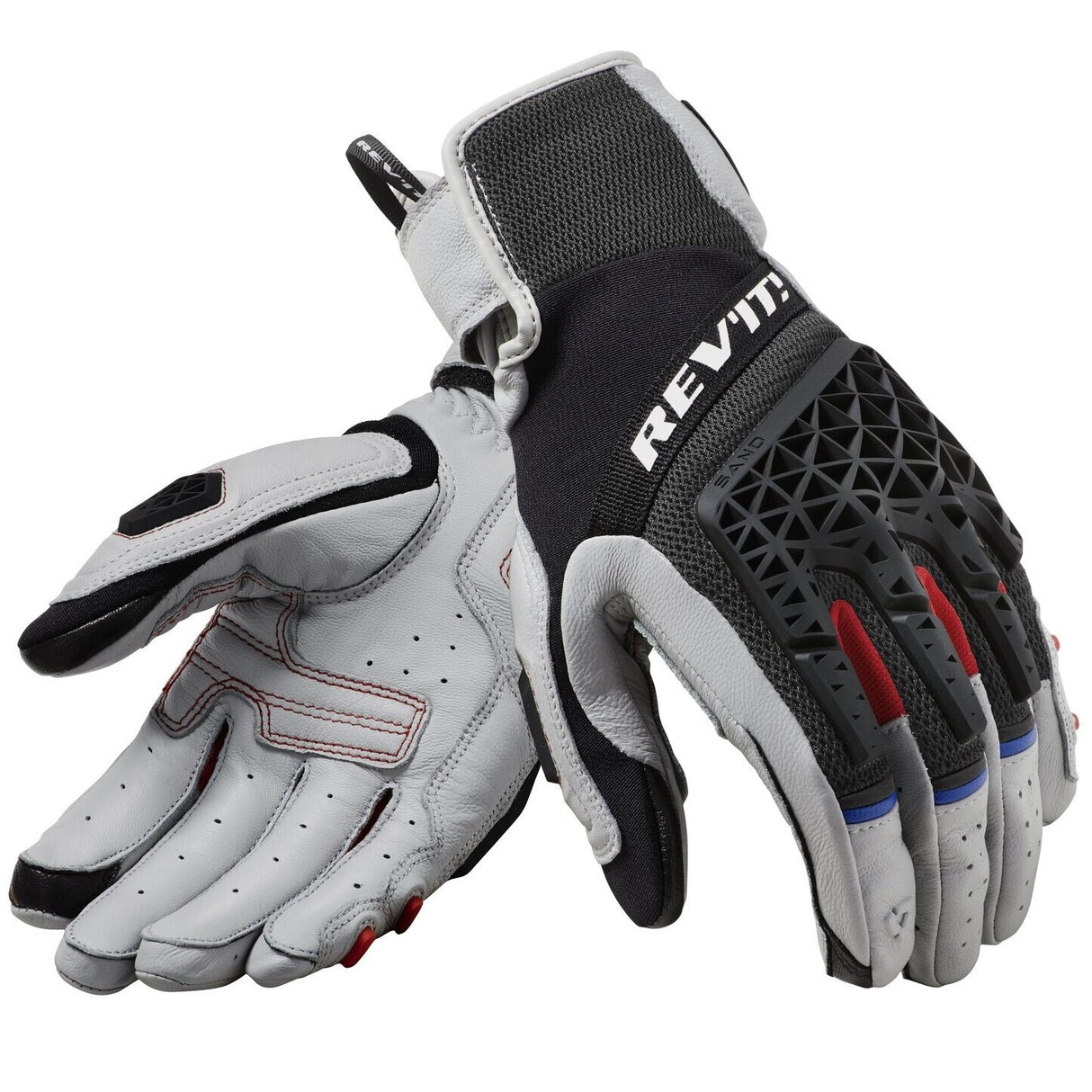 REV'IT! Sand 4 Light Grey/Black Gloves [Size:3XL] [INTERNAL]