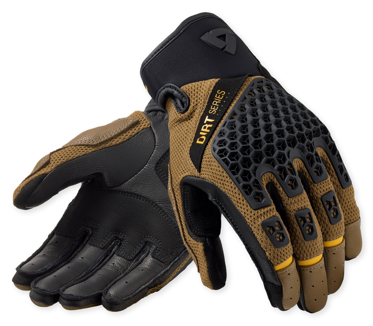 REV'IT! Caliber 2 Black/Brown Gloves