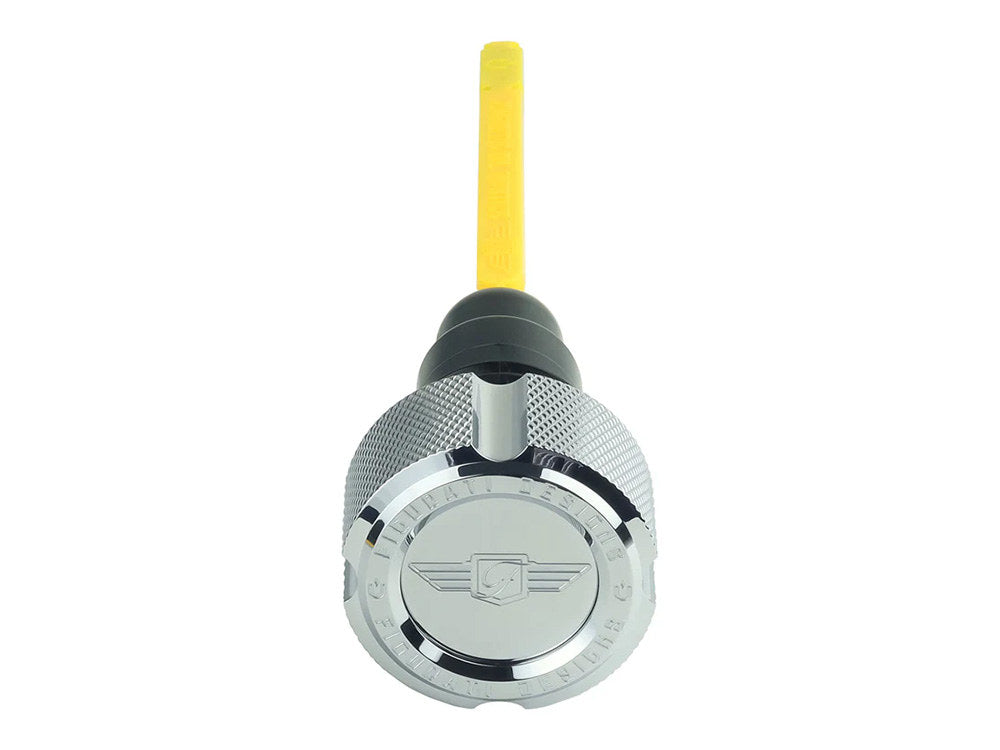 Figurati Designs FIG-FD01-MAGDSTC-KN-SS Magnetic Dipstick Silver for Dyna 06-17/Touring 07-16 [INTERNAL]