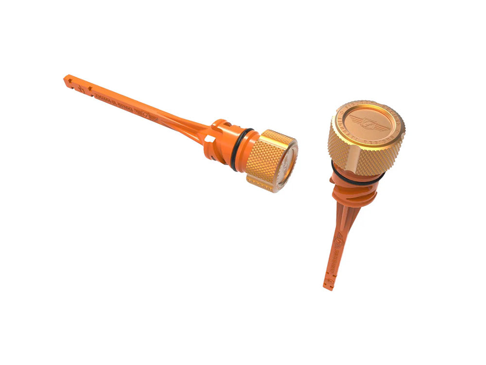 Figurati Designs FIG-FD01-STM8-KN-GOLD Magnetic Engine Oil Dipstick Gold for Harley-Davidson Softail 18-24