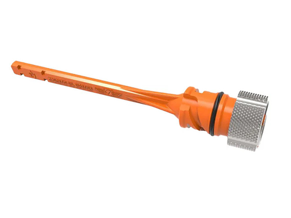 Figurati Designs FIG-FD01-STM8-KN-SS Magnetic Engine Oil Dipstick Silver for Harley-Davidson Softail 18-Up