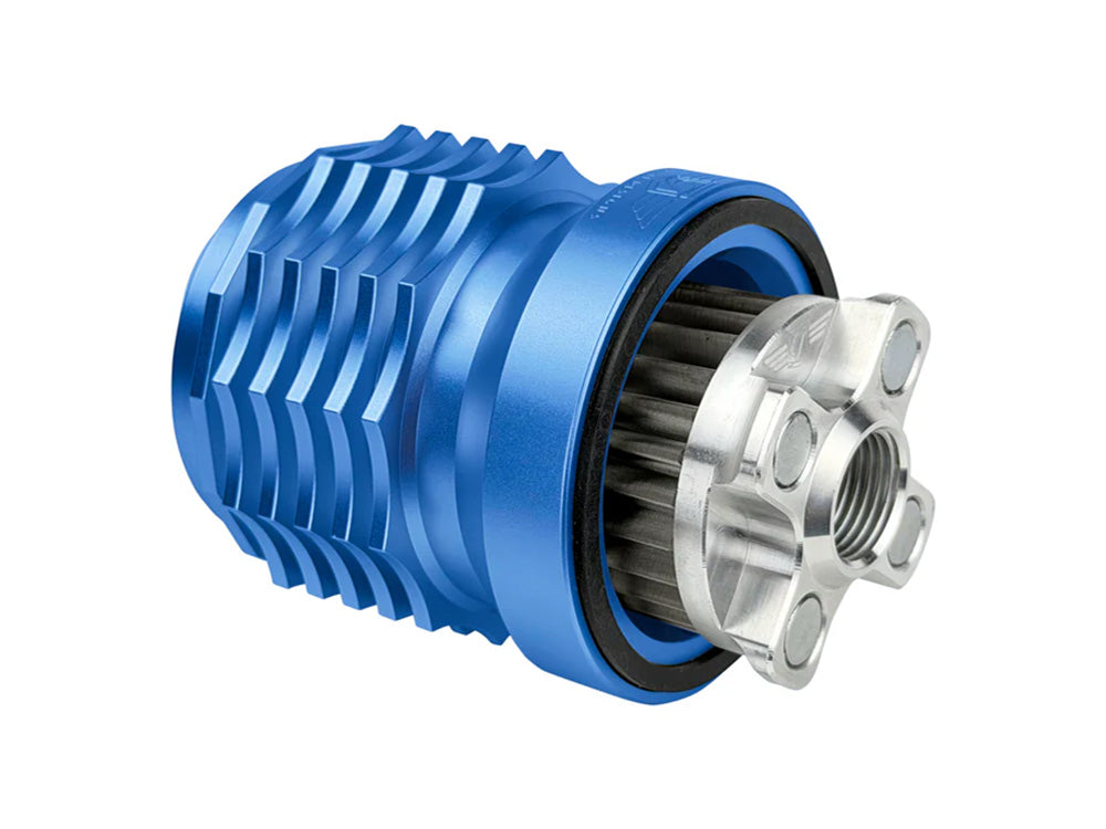 Figurati Designs FIG-FDP01-OILFIL-B Magnetic Reusable Oil Filter Blue for Harley-Davidson Milwaukee Eight 17-Up/Twin Cam 99-17/Evolution 84-99/Sportster 84-21
