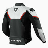 REV'IT! Matador Black/Neon Red Leather Jacket