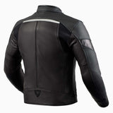 REV'IT! Mile Black/Red Leather Jacket