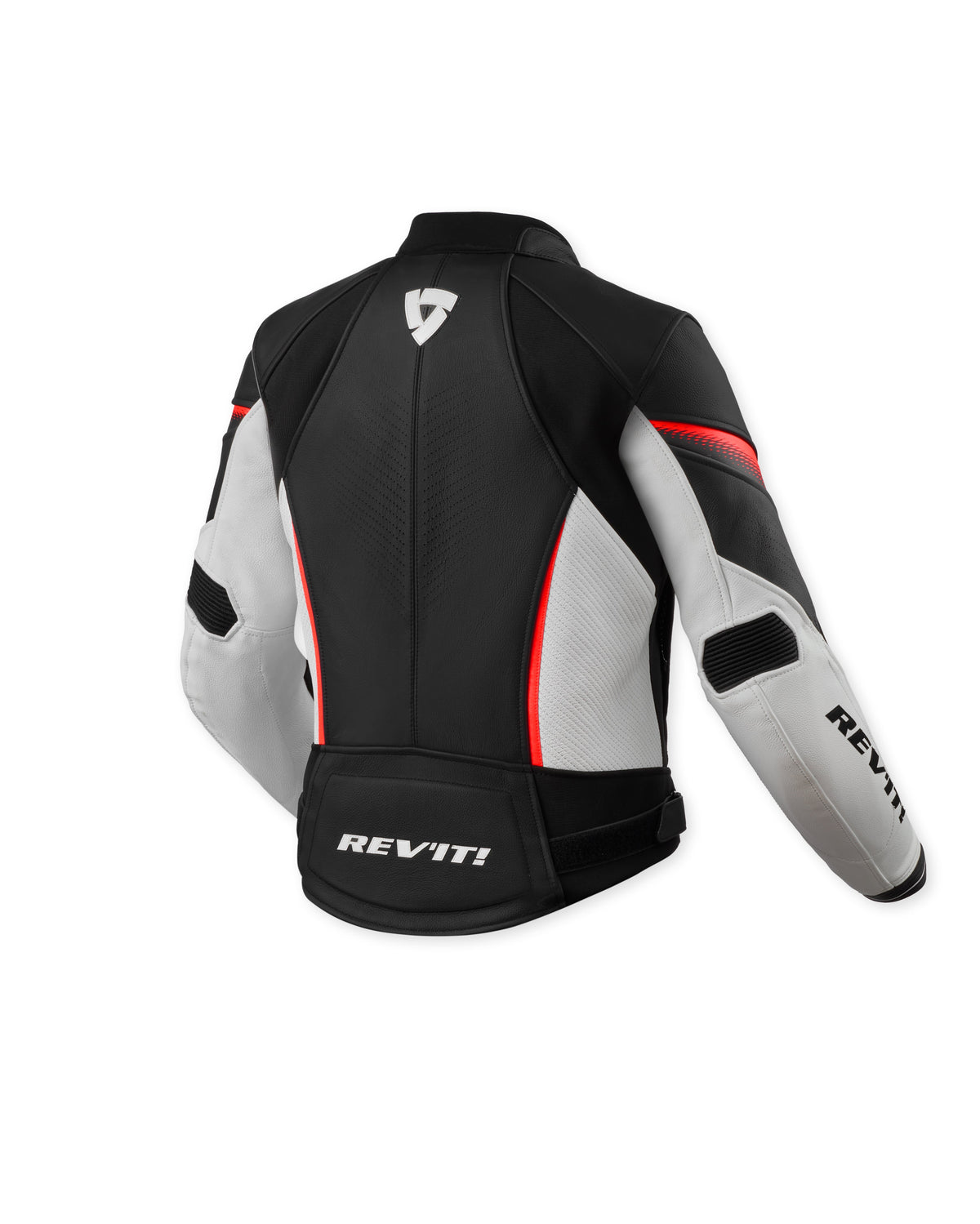 REV'IT! Xena 4 White/Neon Red Womens Leather Jacket