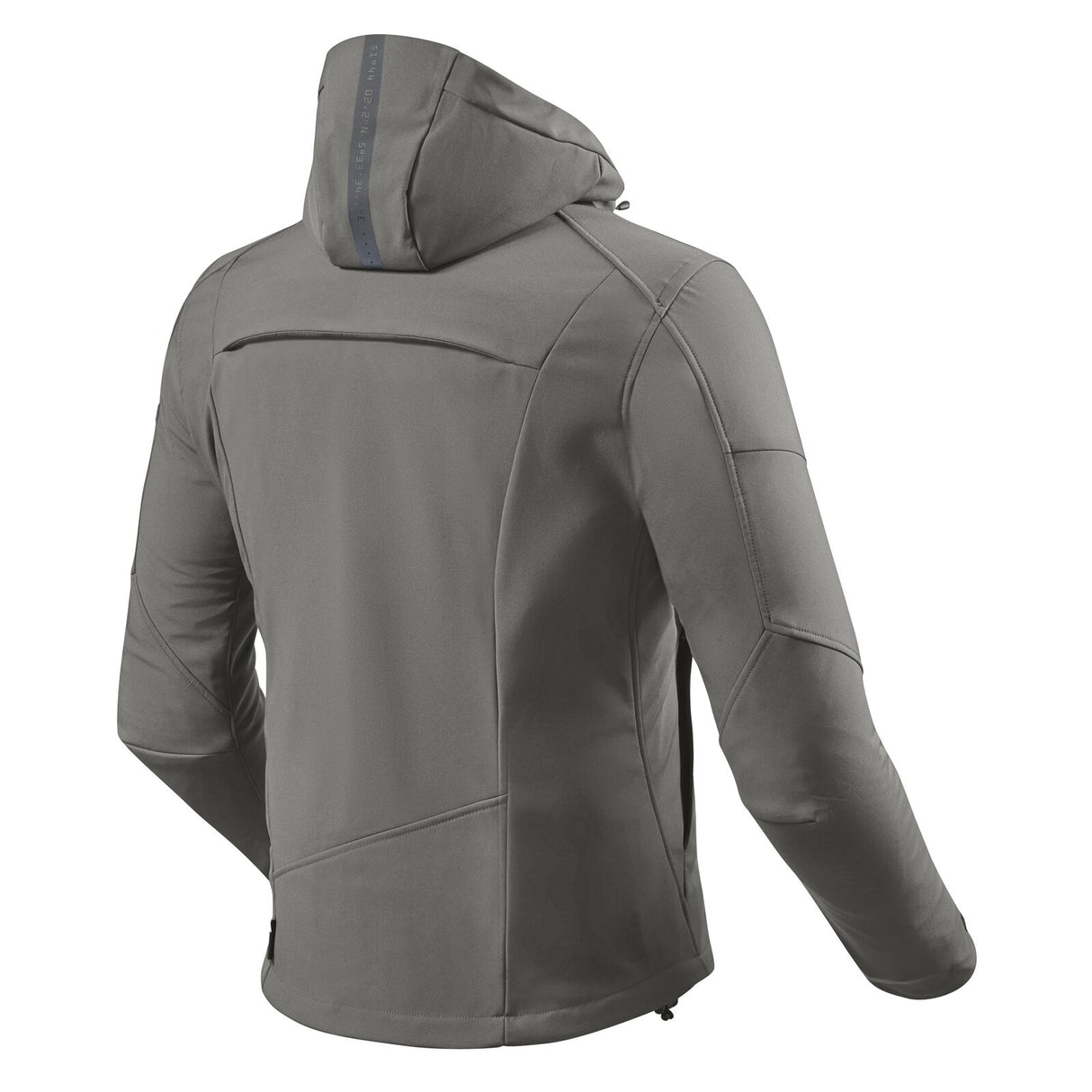 REV'IT! Afterburn H2O Dark Grey Textile Hoodie Jacket