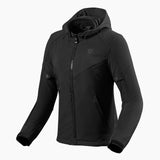 REV'IT! Afterburn H2O Black Textile Womens Hoodie Jacket