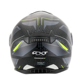 RXT 918 Flip-Up Fusion Matte Black/Grey/Fluro Yellow Helmet