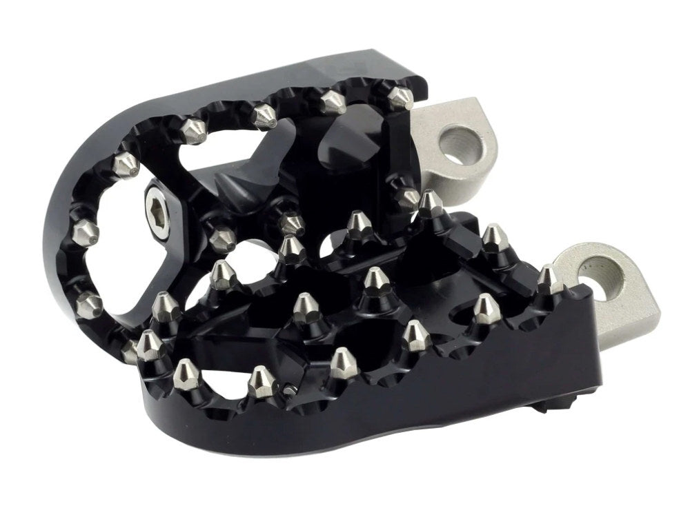 Flo Motorsports FLO-FPEG-800V3BLK V3 MX Footpegs Black for H-D Male Mount Black