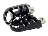 Flo Motorsports FLO-FPEG-800V3BLK V3 MX Footpegs Black for H-D Male Mount Black