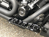 Flo Motorsports FLO-FPEG-800V5BLK V5 Rider Floorboards Black for Touring 82-Up/FL Softail 86-17