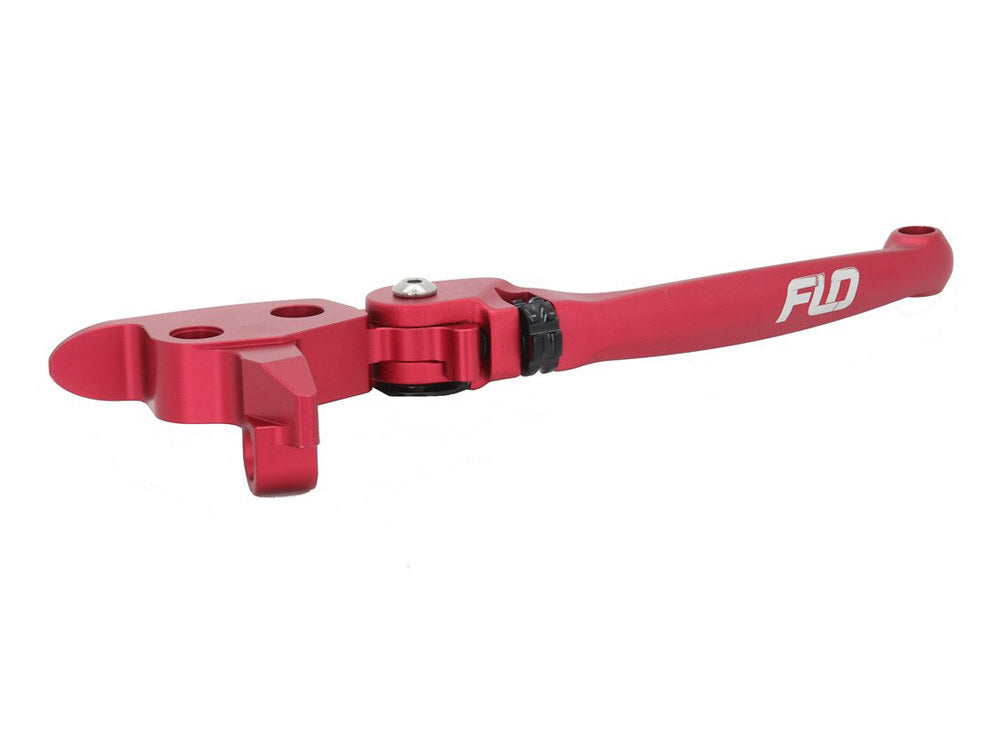 Flo Motorsports FLO-HD-807R MX Levers Red for Softail 96-14/Dyna 96-17/Touring 96-07/Sportster 96-03