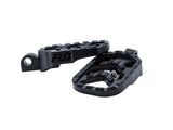 Flo Motorsports FLO-V-800BLK Savage Series Footpegs Black w/H-D Male Mount