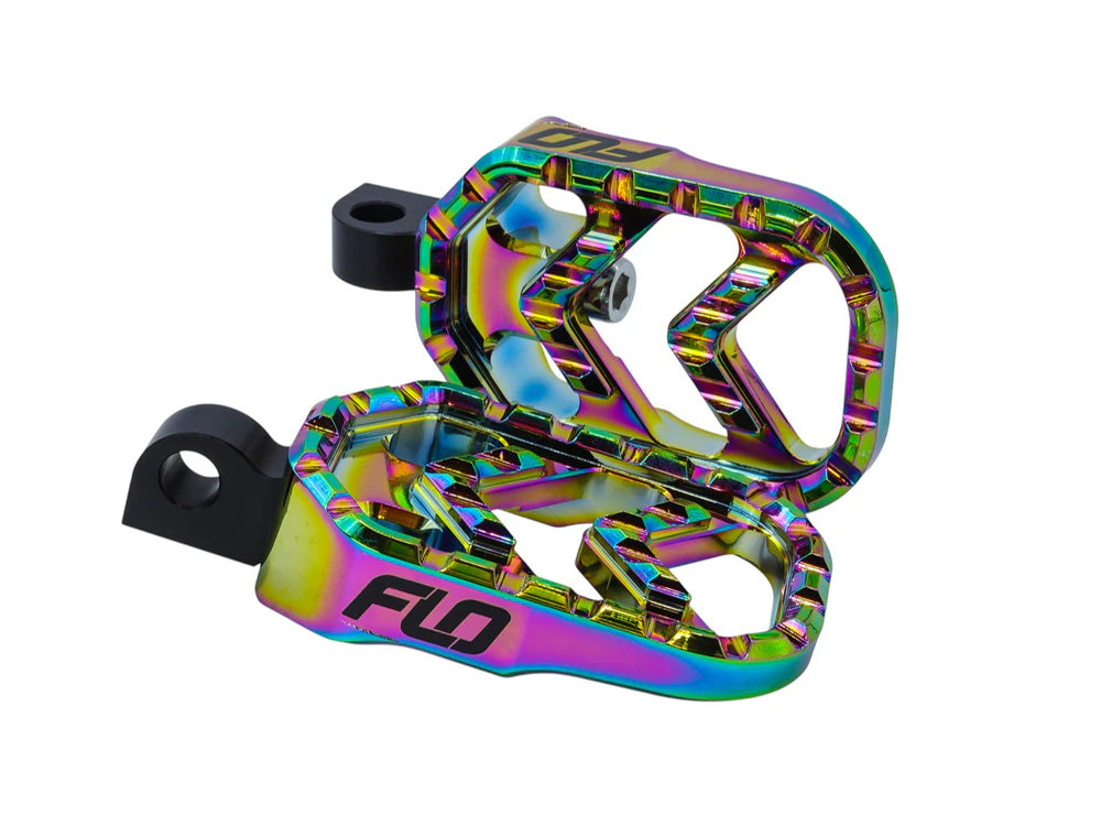 Flo Motorsports FLO-V-800JET Savage Series Footpegs Jet Fuel w/H-D Male Mount