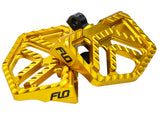 Flo Motorsports FLO-V-800V4GLD Savage Series Mini Floorboards w/H-D Male Mount Gold