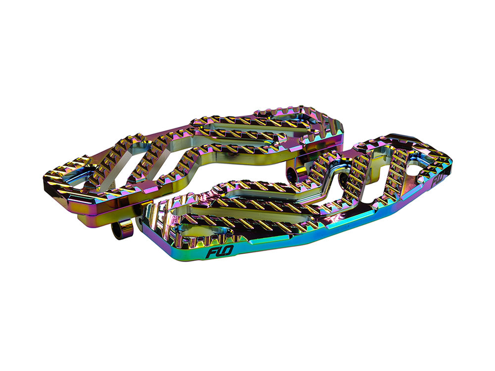 Flo Motorsports FLO-V-800V5JET Savage Series Front Floorboards Jet Fuel for Harley-Davidson Touring 80-Up/FL Softail 86-17/Dyna Switchback 12-16