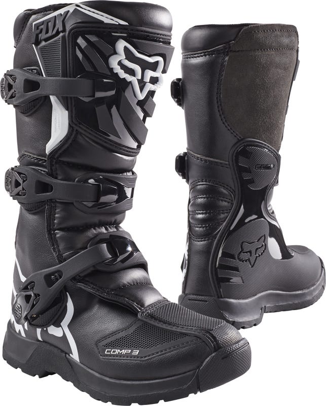 Fox Comp 3Y Black Youth Boots