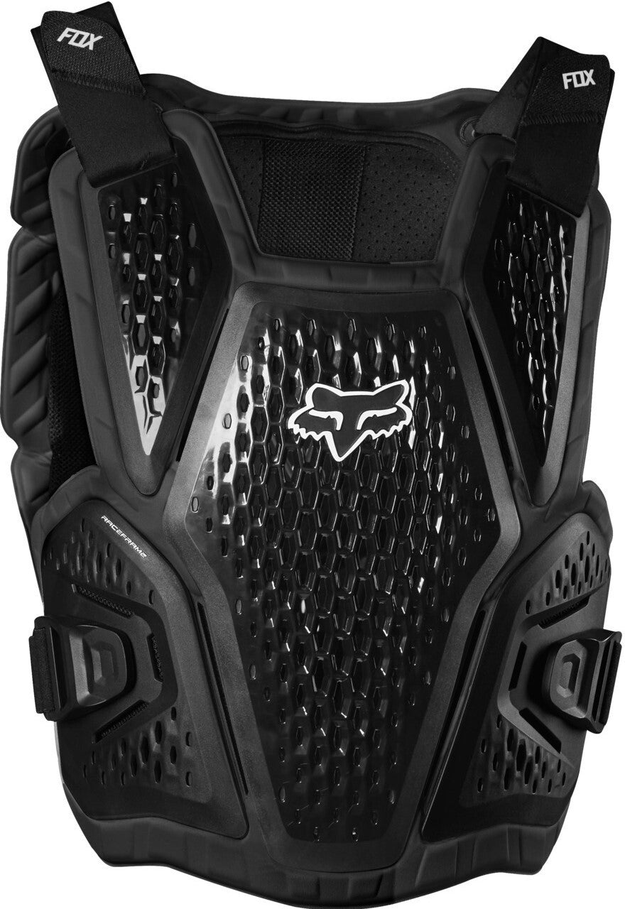 Fox 2023 Raceframe Black Impact Guards [Size:LG/XL] [INTERNAL]