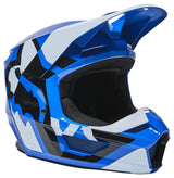 Fox V1 Lux Blue Helmet [Size:2XL] [INTERNAL]