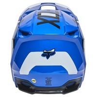 Fox V1 Lux Blue Helmet [Size:2XL] [INTERNAL]