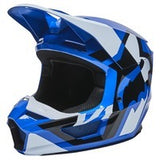 Fox V1 Lux Blue Helmet [Size:2XL] [INTERNAL]