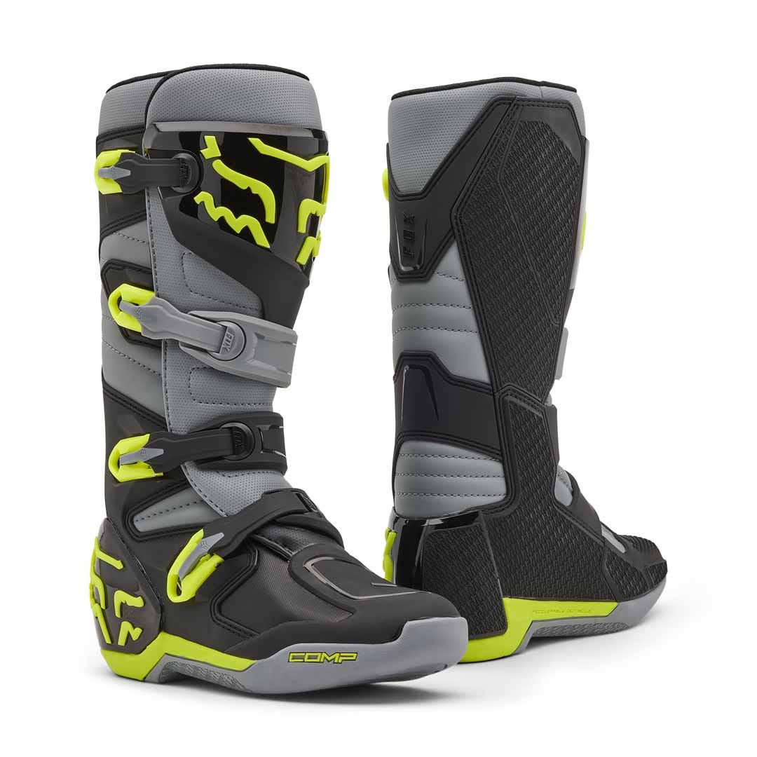 Fox Comp Grey/Yellow Boots