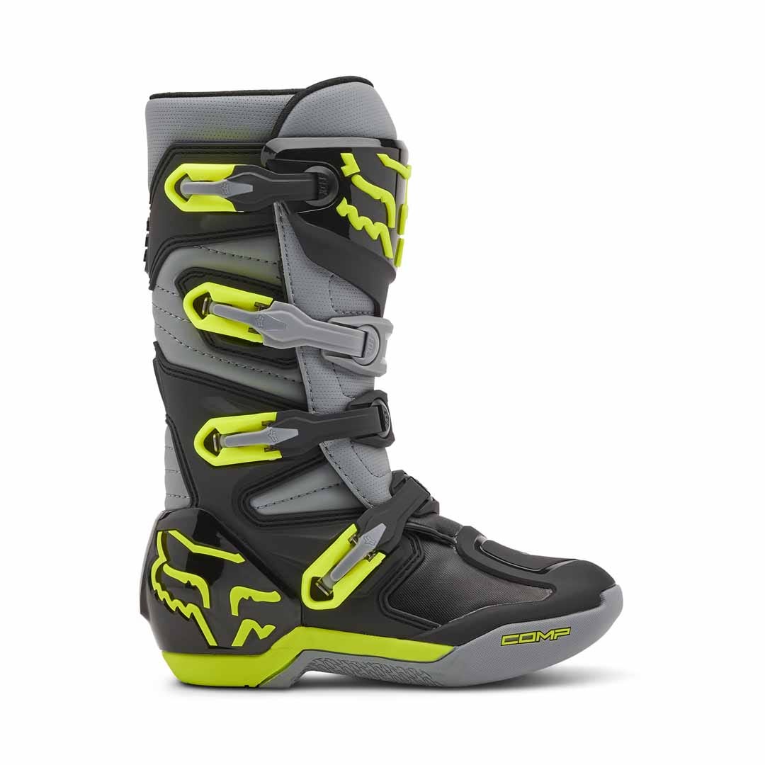 Fox Comp Grey/Yellow Youth Boots